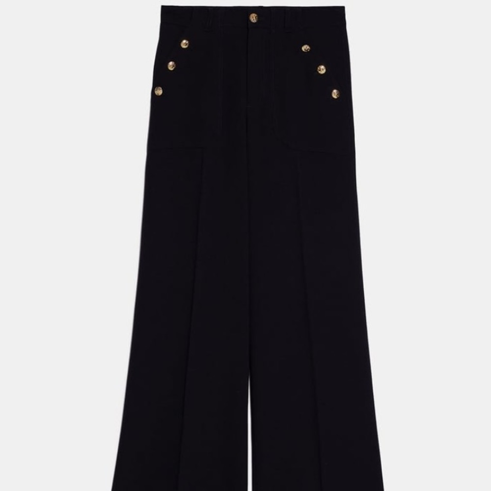 ZARA BUTTONED PANTS - Picture 7 of 8